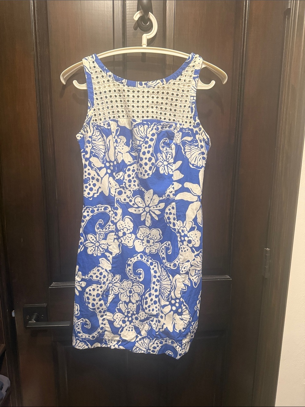 Lilly Pulitzer White and Blue Dress